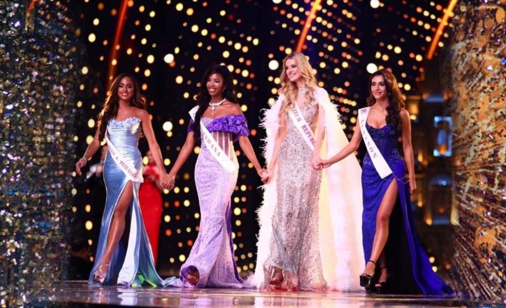 Krystyna Pyszkova with 4 finalist Miss world 2024